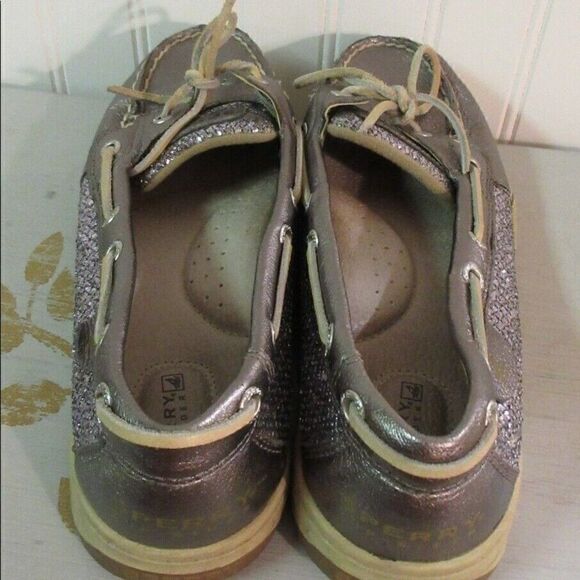 Sperry topsider silver with sparkles size 8.5 - Picture 4 of 7